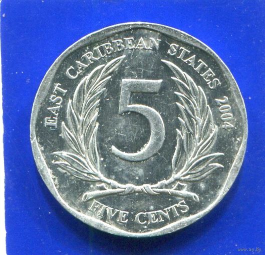 Карибские острова , Карибы 5 центов 2004