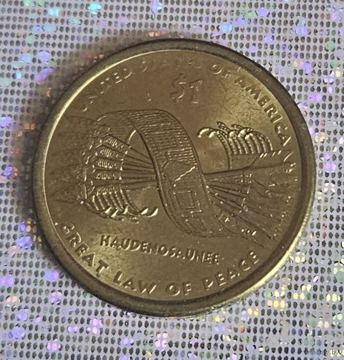 1 доллар  2010 D США Сакагавея "Великий закон мира"