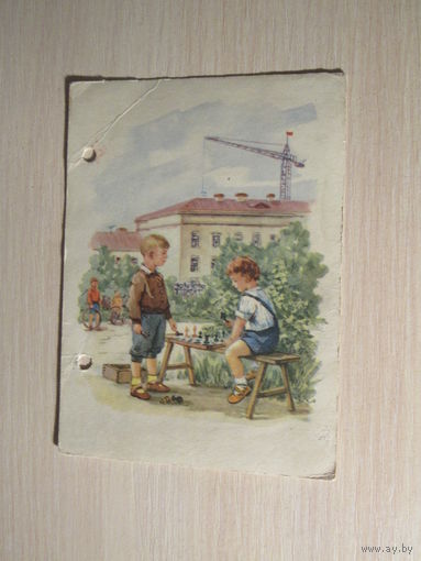 Шахматисты Художник Оскорбин 1956
