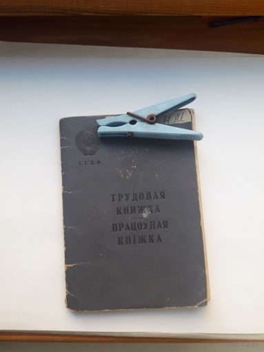 ТРудовая книжка бел.яз 1952 (начало трудового пути-ст. пионервожатая)