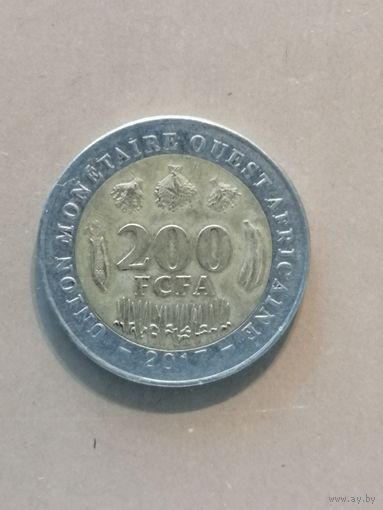 Западная Африка (BCEAO), 200 франков 2017 год, КМ# 14