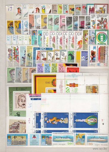 ГДР.ПОЛНЫЙ ЧИСТЫЙ  ГОДОВОЙ НАБОР (1979) БЕЗ НАКЛЕЕК !
