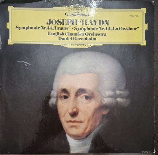 Joseph Haydn - English Chamber Orchestra, Daniel Barenboim – Symphonie Nr. 44 Trauer / Symphonie Nr. 49 La Passione