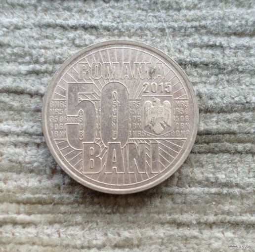 Werty71 Румыния 50 бани 2015 10 лет деноминации валюты бань 2005