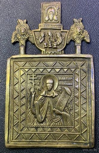 Икона Средник складня Параскева Пятница. XVIII-XIX век