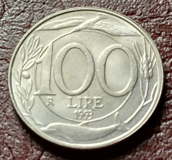 Италия 100 лир, 1993    ( 1-7-2 )