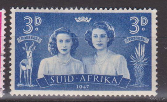 Британские колонии Король Георг VI Известные люди Личности Южная Африка ЮАР 1947 год лот  10 ЧИСТАЯ