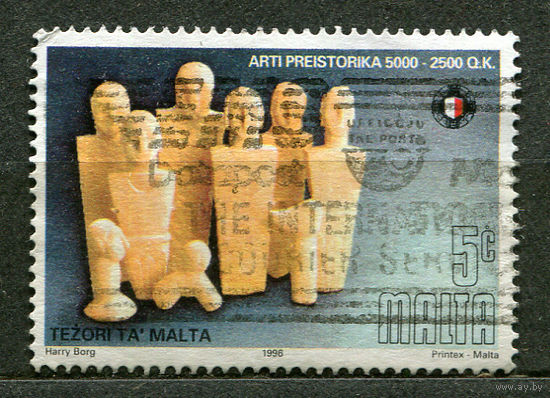 Доисторическое мальтийское искусство. Мальта. 1996