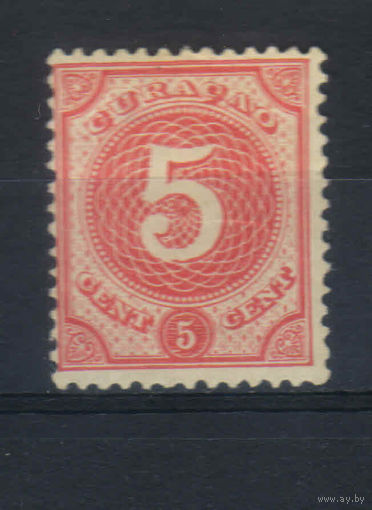 NL Колонии Кюрасао (Нидерландские Антилы) 1889 Номинал Стандарт Концовка #23**