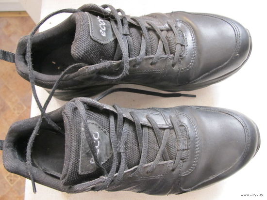 Кроссовки женские кожаные ECCO, черные, размер 41