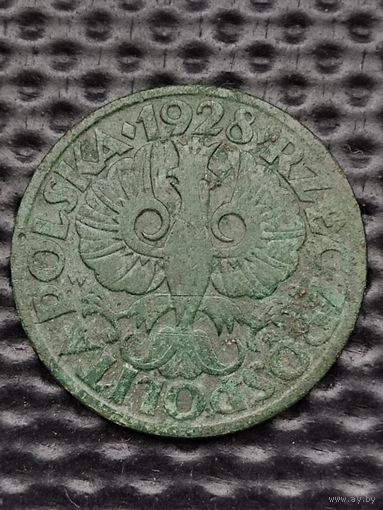 Польша II Республика (1919-1939) 2 гроша 1928 г., без мц.