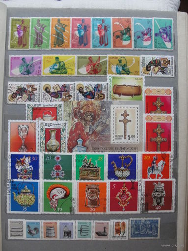 Продажа коллекции с 1 рубля! Культура и искусство на почтовых марках мира.