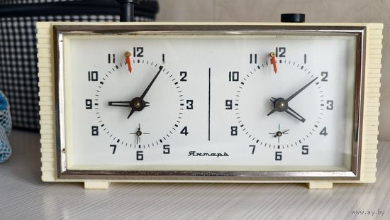 С рубля без МЦ! Шахматные часы Янтарь, СССР