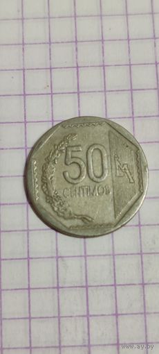Перу 50 сентимос 2001