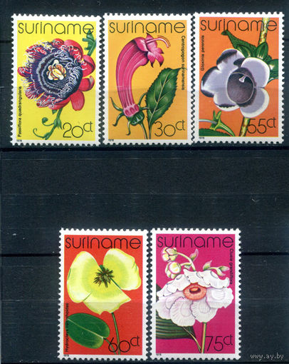 Суринам - 1978г. - цветы - 5 марок - полная серия, MNH [Mi 807-811]. #3-WB-95-A-1