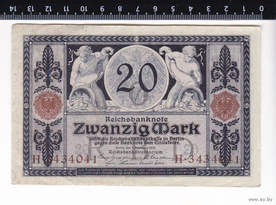 20 МАРОК 1915 ГЕРМАНИЯ