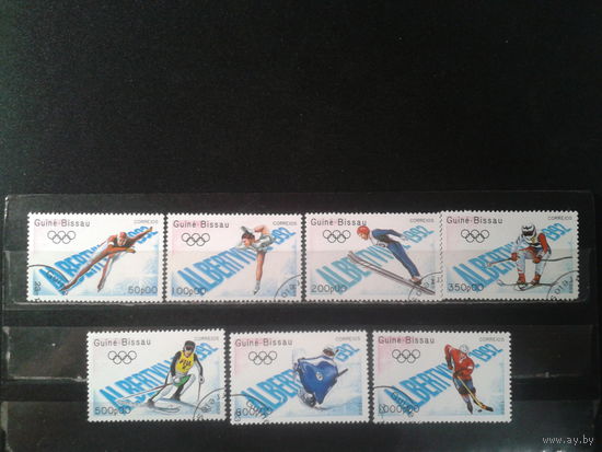 Гвинея-Бисау, 1989. Олимпийские игры 1992 г. в Альбервиле, полная серия. Mi-6,5 евро гаш.