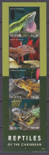 2014 Сент-Китс 1381-1384KL Рептилии / Ящерицы 11,00 евро