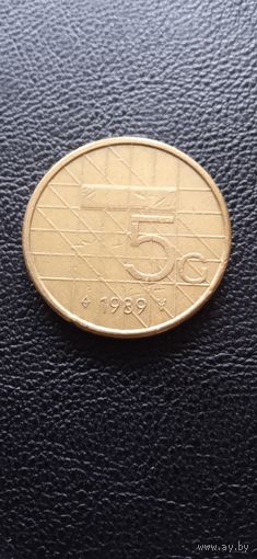 Нидерланды 5 гульденов 1989 г.