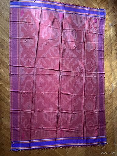 Узбекский Икат ткань винтаж 140х210см винтаж