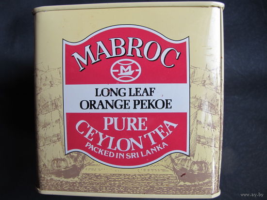 Металлическая банка из-под чая Mabrok, 115х115х110 мм