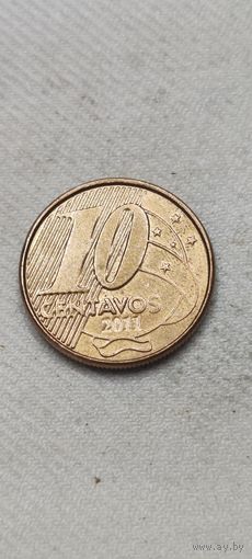 Бразилия 10 сентавос 2011