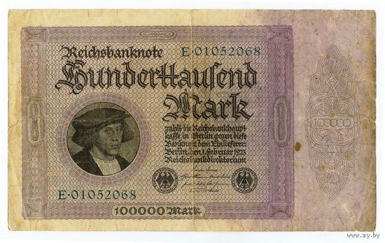 Германия, 100000 марок 1923 год