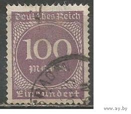 Рейх(Веймарская Республика). Цифра в круге(Инфляция). 1923г. Mi#268.