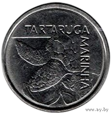 ФЕДЕРАТИВНАЯ РЕСПУБЛИКА БРАЗИЛИЯ 500 КРУЗЕЙРО 1993. UNC ФАУНА. ЧЕРЕПАХА