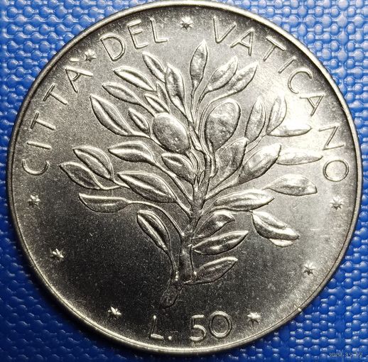Ватикан 50 лир 1972 г.