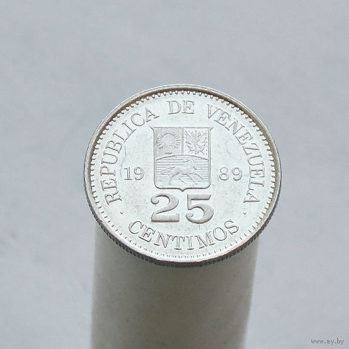 Венесуэла 25 сентимо 1989