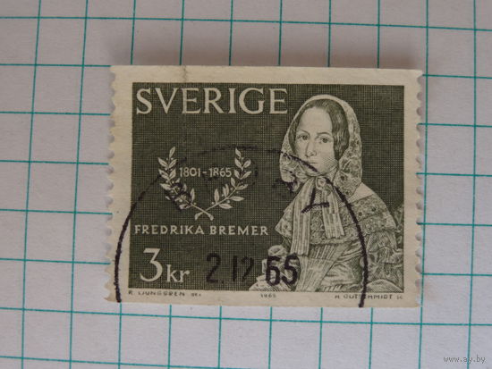 Швеция. писательница Фредрика Бремер. 1965