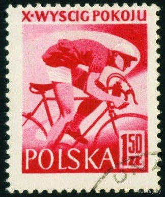 Велоспорт Польша 1957 год 1 марка