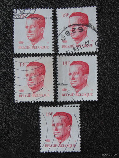Бельгия 1984-86 гг. Король Бельгии Бодуэн.