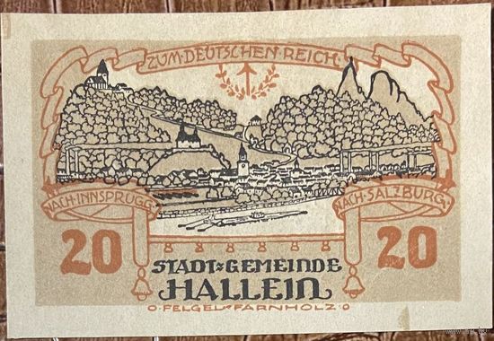 Нотгельд Австрия, 20 геллеров 1920