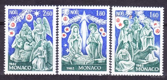 1982 Монако 1561-1563 Новый год, Рождество 2,40 евро
