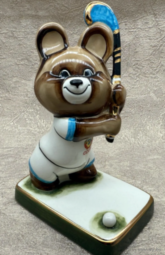 Статуэтка Олимпийский Мишка Хоккей на траве Вербилки