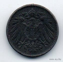 ГЕРМАНСКАЯ ИМПЕРИЯ. 5 ПФЕННИГОВ 1919 А.