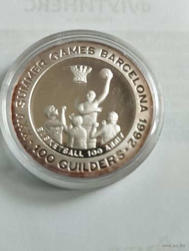 100 гульденов. Суринам. 1992 год
