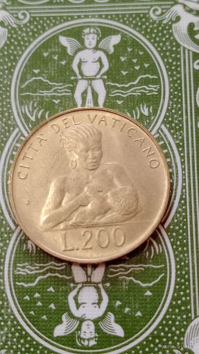 Ватикан 200 лир 1992