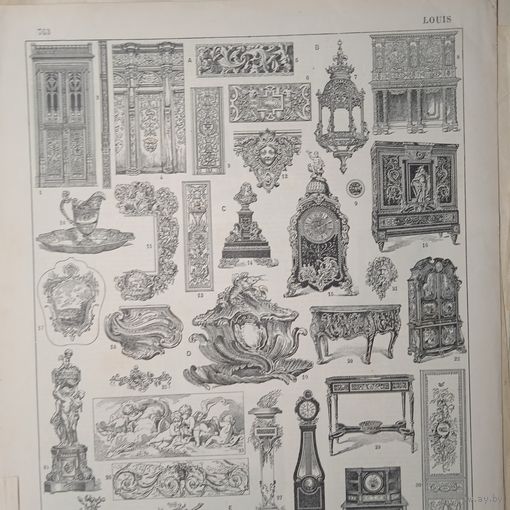 Энциклопедическая гравюра.  кон.19в. 31х24см.  Франция .