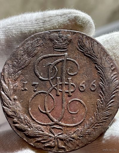 5 копеек 1766 ЕМ без МЦ.Кладовая.