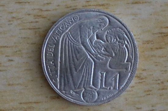 Ватикан 1 лира 1975   Священный год