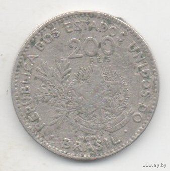 РЕСПУБЛИКА  СОЕДИНЁННЫХ ШТАТОВ БРАЗИЛИИ. 200 РЕАЛОВ /РЕЙС/ 1901