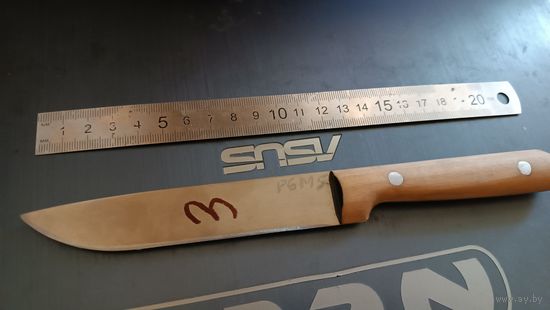 Продам нож из коллекции. .Клинок "быстрорез" Р6М5 ТВЁРДОСТЬ 65 Роквелл  ( мехпила производства СССР, С ЗАВОДСКОЙ ЗАКАЛКОЙ гост