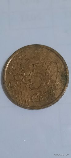 Италия 50 евроцентов 2002