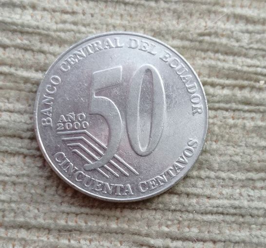 Werty71 Эквадор 50 сентаво 2000