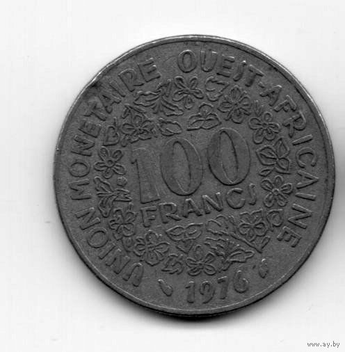 ГОСУДАРСТВА ЗАПАДНОЙ АФРИКИ 100 ФРАНКОВ 1976