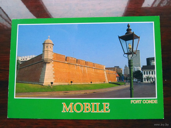 С005-3022 Открытка Fort Conde Mobile Alabama США Конец 1990-х – начало 2000-х Чистая