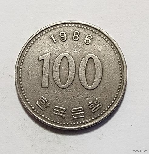 Южная Корея 100 вон, 1986